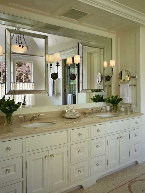 Master Bathroom Mirror Ideas
 25 s of Glamorous Beveled Mirrors