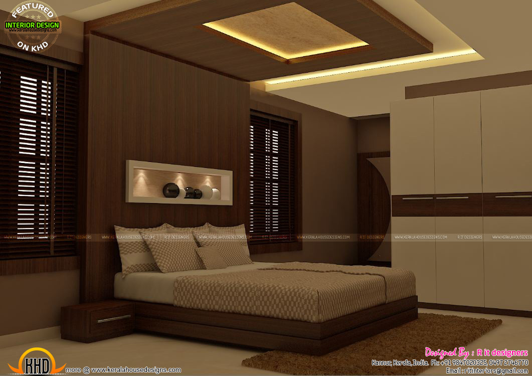 Master Bedroom Interior Design
 Master bedrooms interior decor Kerala home design and