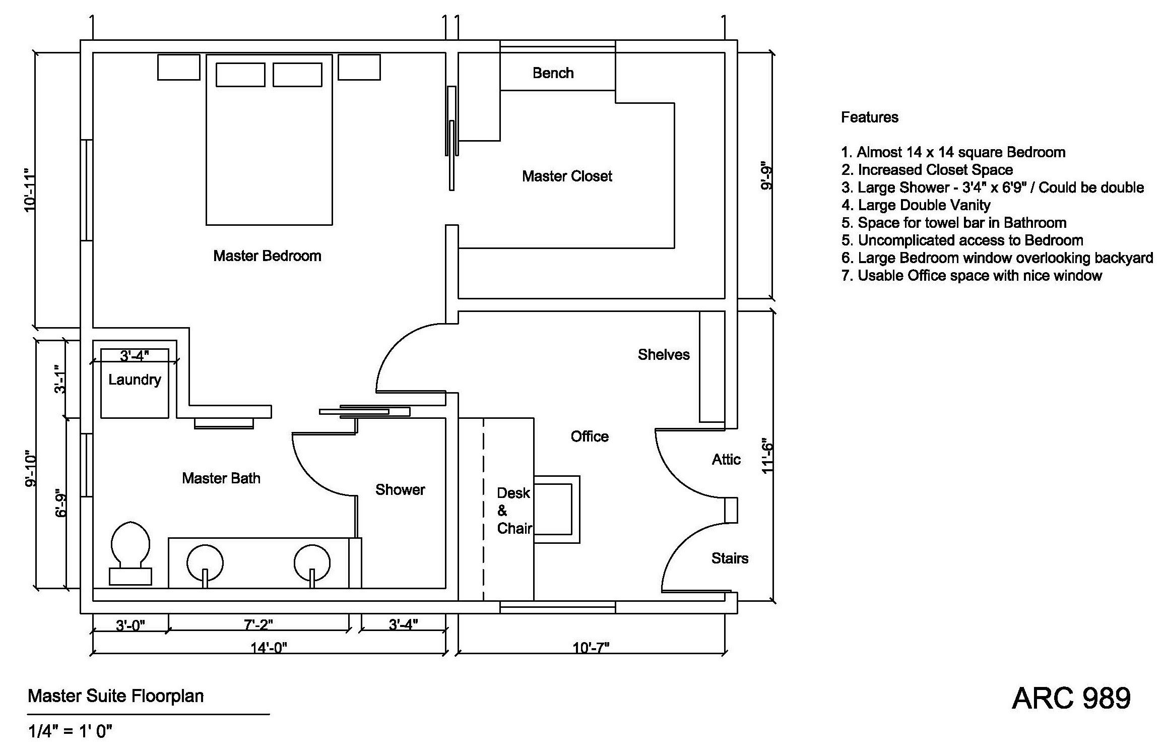 Master Bedroom Suite Plans
 Attic Conversion Designed by Margaret Holden master