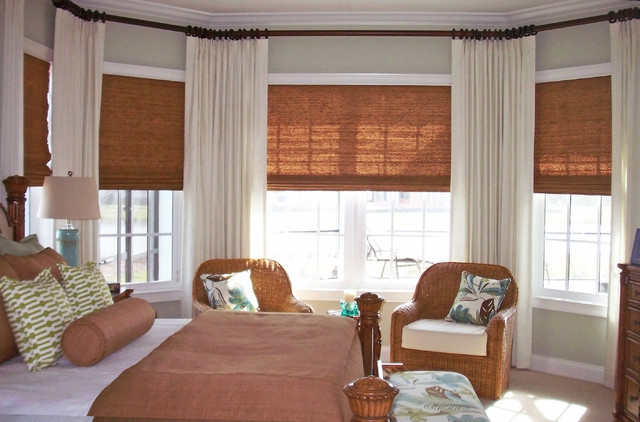 Master Bedroom Window Treatments
 Master Bedroom Window Treatments Tropical Bedroom