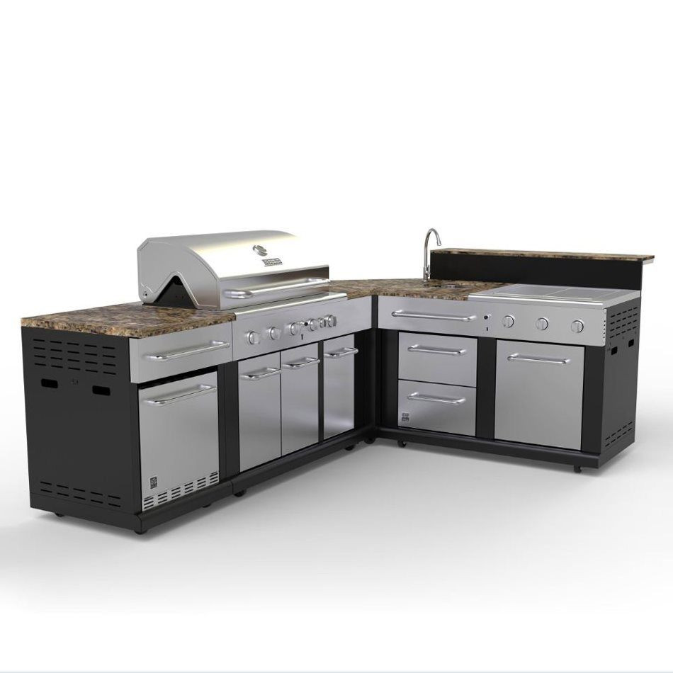 Master Forge Modular Outdoor Kitchen
 Shop Master Forge Corner Modular Outdoor Kitchen Set at
