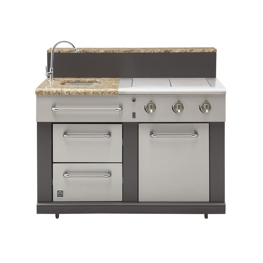 Master Forge Outdoor Kitchen
 Master Forge 3 Burner Modular Outdoor Sink and Side