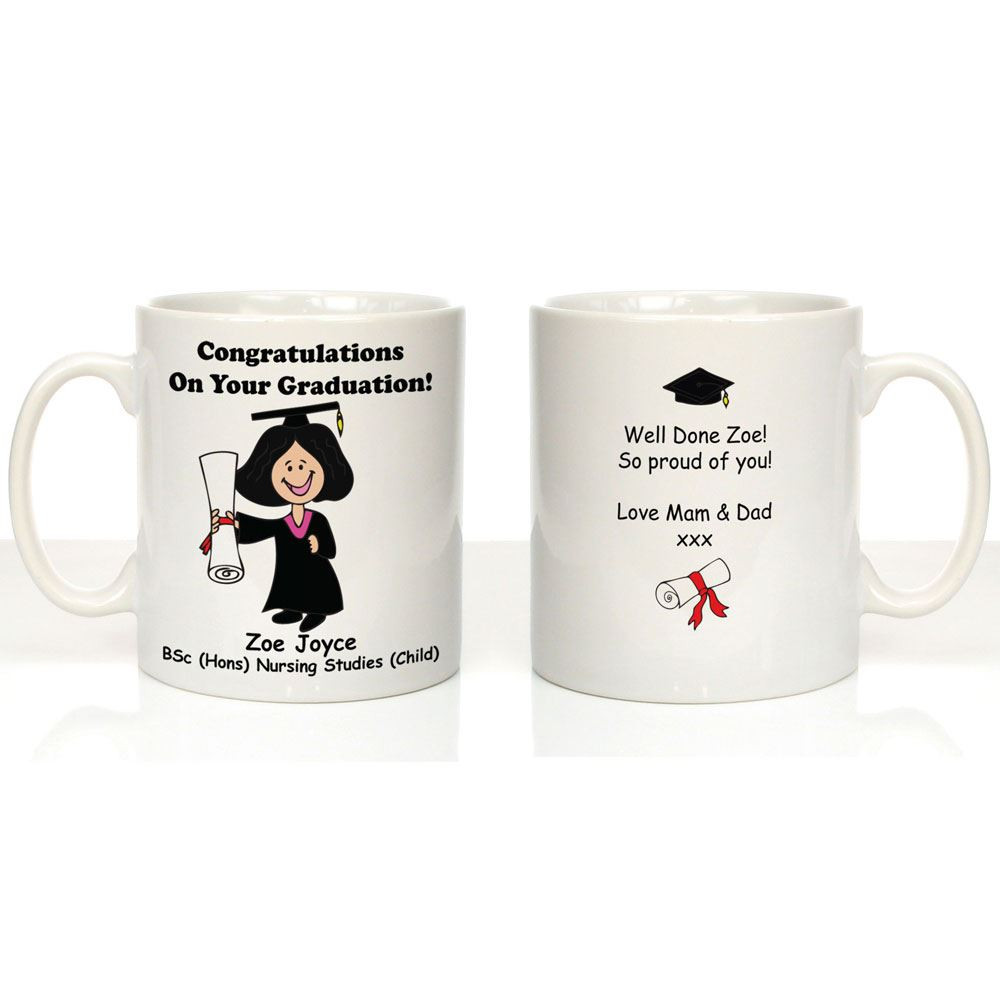 Masters Graduation Gift Ideas For Her
 Personalised Girl s Graduation Mug Graduate Gift Ideas