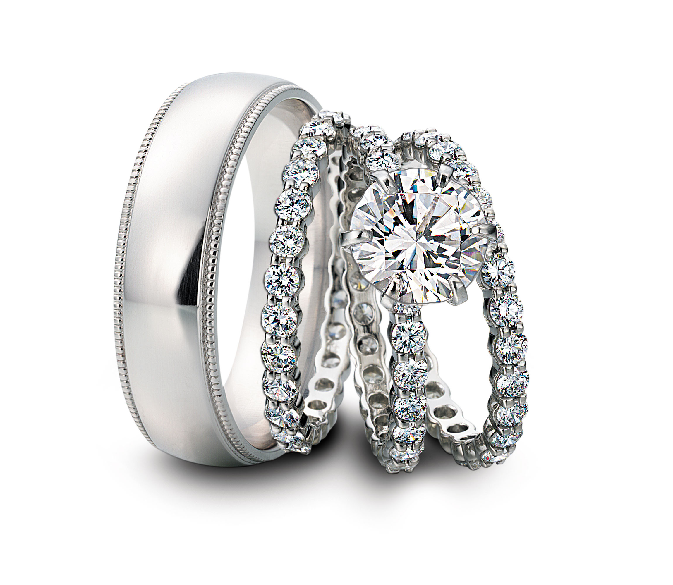 Matching Wedding Band Sets For His And Her
 Should my wedding band be platinum or gold
