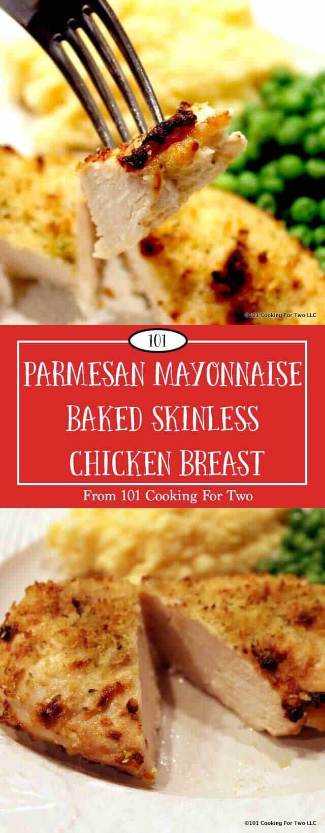 Mayonnaise Baked Chicken
 Parmesan Mayonnaise Baked Skinless Chicken Breast