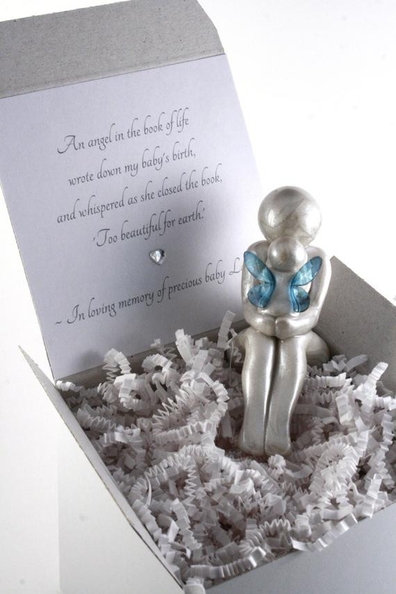 Memorial Gifts For Loss Of A Child
 Mother and Baby Angel Child Loss Sympathy by TheMidnightOrange