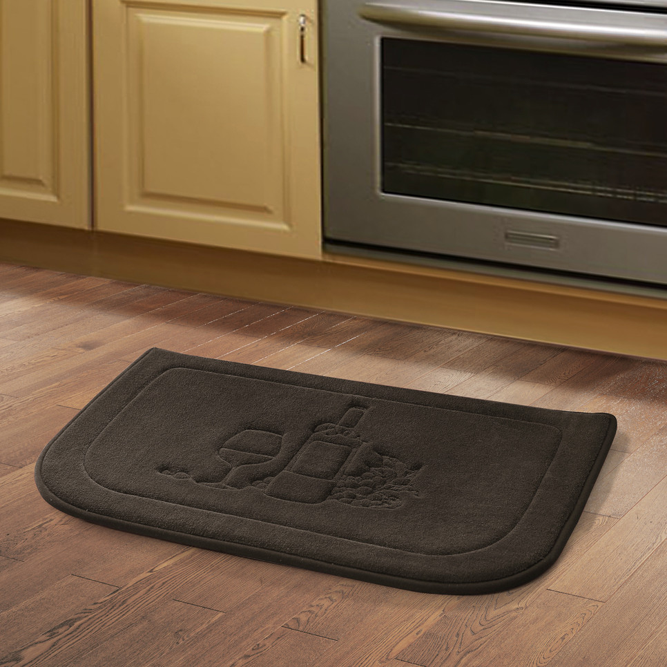 Memory Foam Kitchen Floor Mat
 Embossed Chef Memory Foam 18x27 Kitchen Floor Mat Tanga