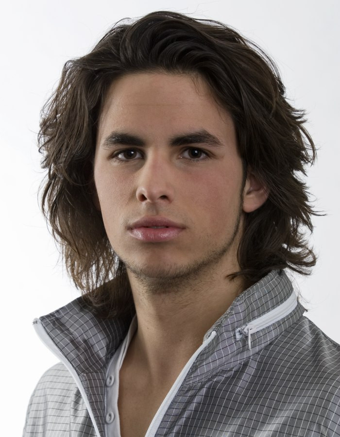 Men Hairstyle Long Hair
 Hairstyles with motion for curly and straight hair types