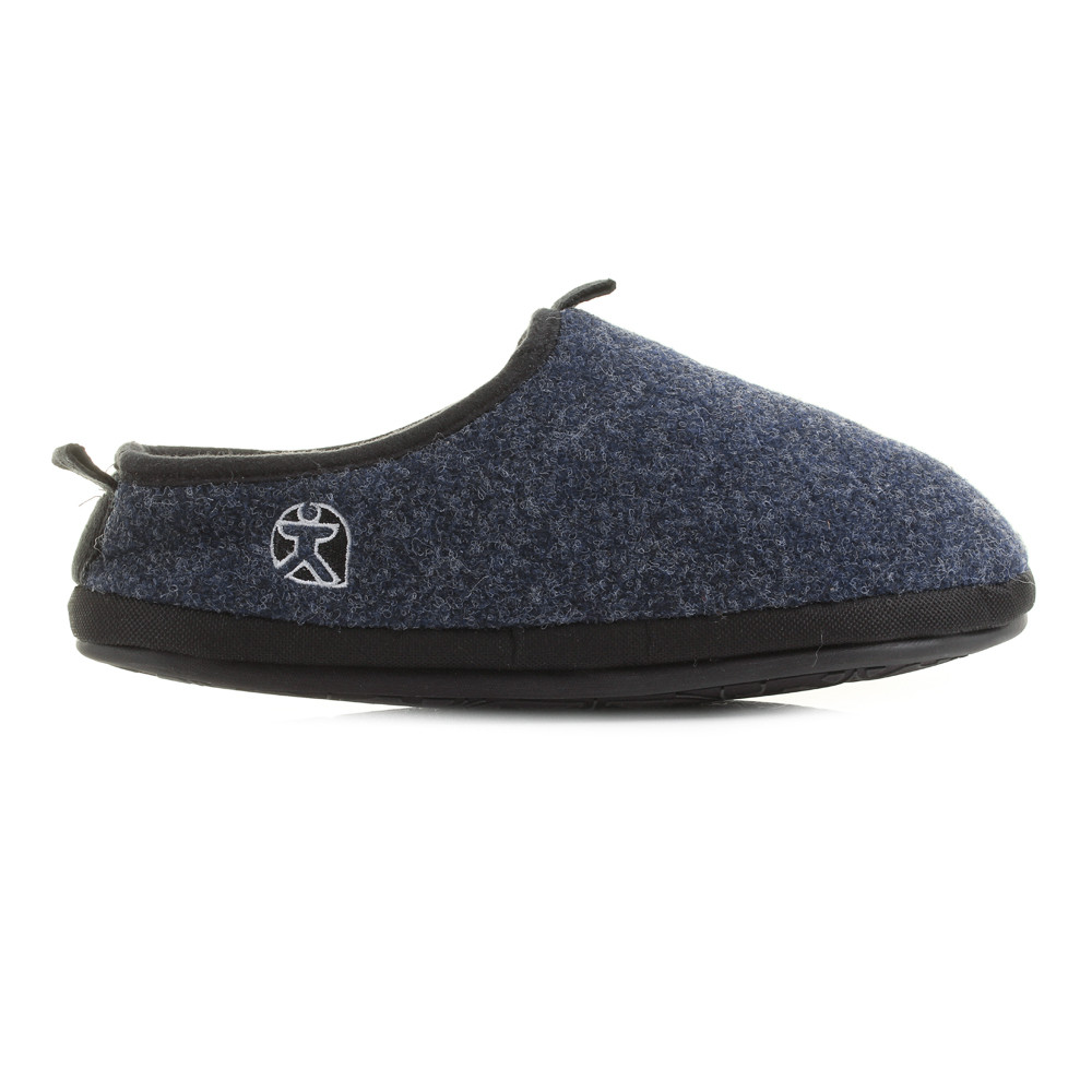 Mens Bedroom Shoes
 Mens Bedroom Athletics Travolta Navy Fleece Lined Mule