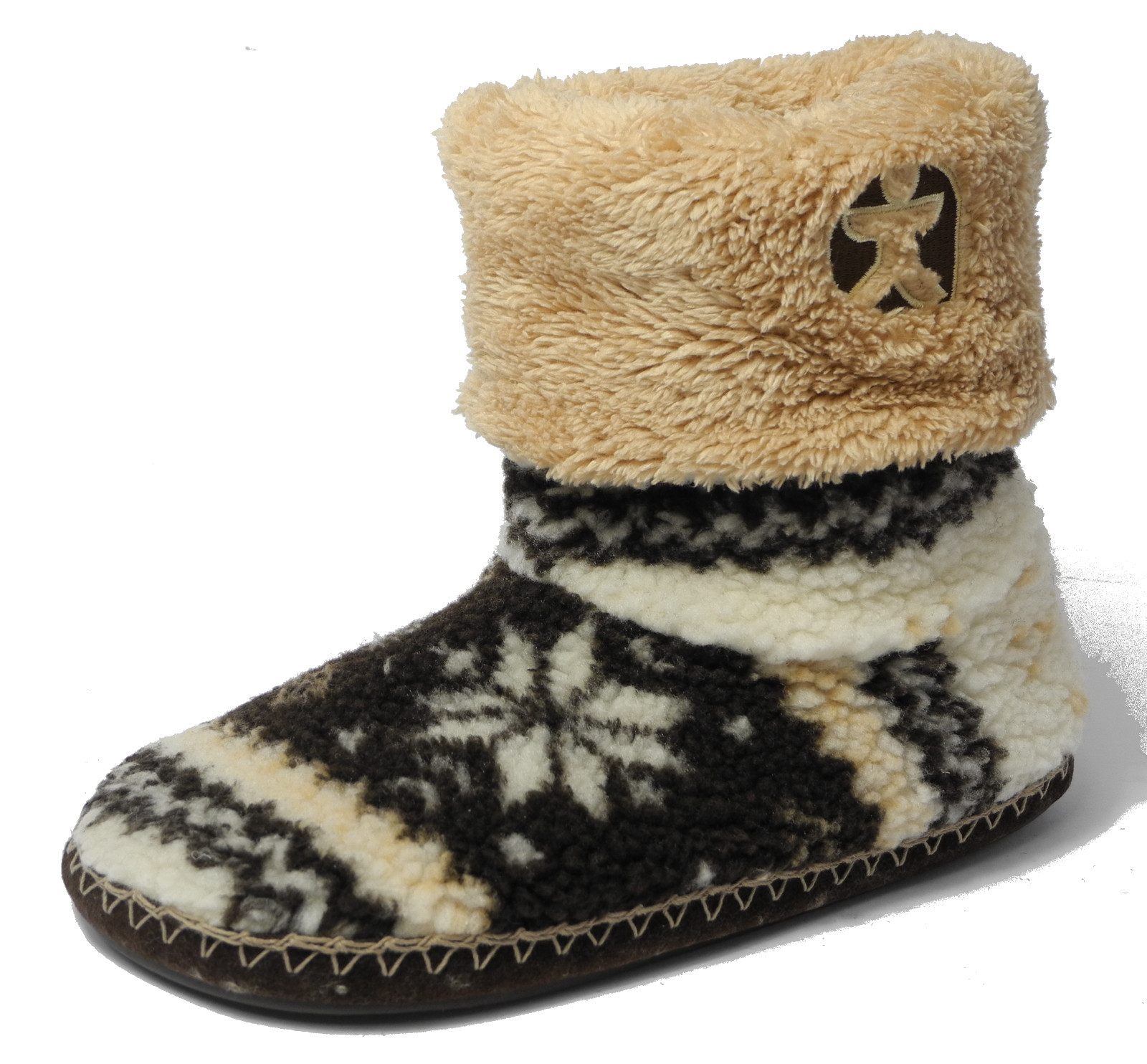 Mens Bedroom Shoes
 Mens Bedroom Athletics Fairisle Sherpa Fleece Fur Tall