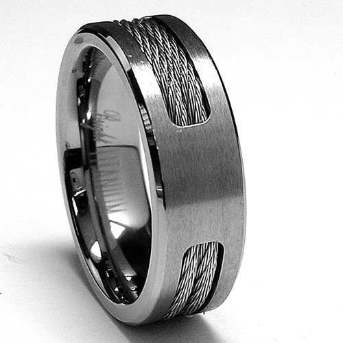 Mens Wedding Rings Amazon
 Amazon 7 MM Titanium ring Wedding band with Stainless