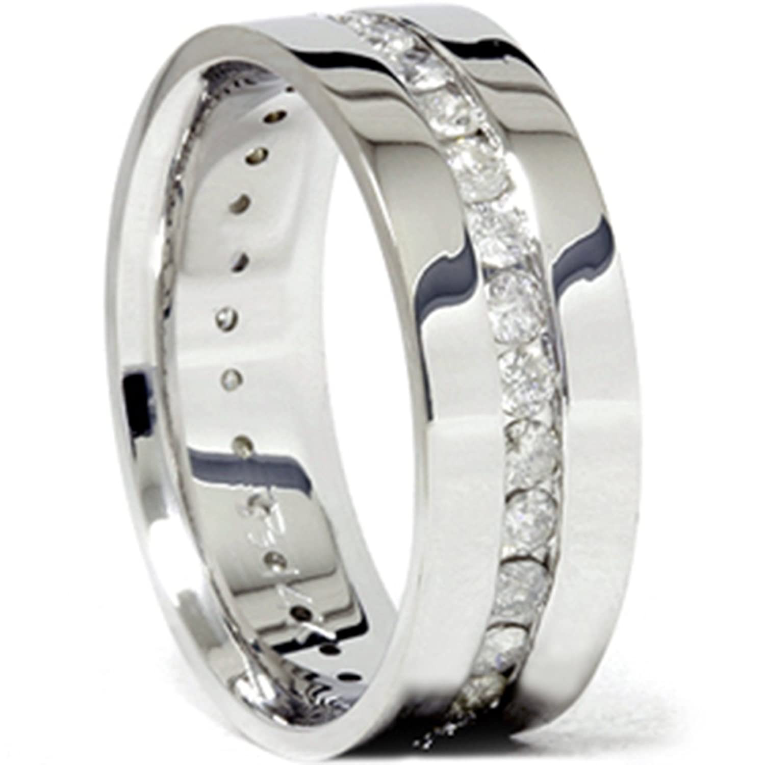 Mens Wedding Rings Amazon
 mens white gold and diamond wedding bands Wedding Decor