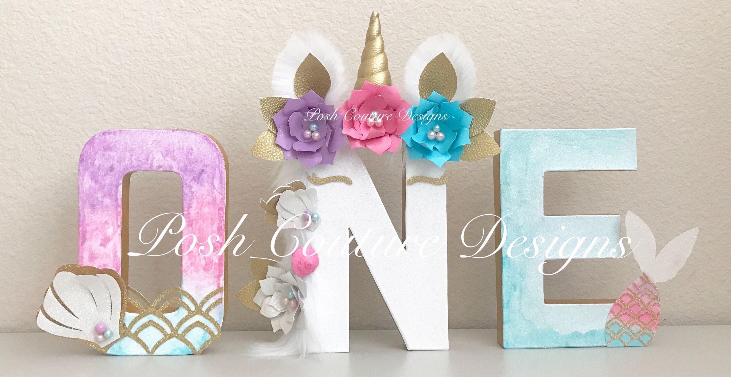 Mermaid And Unicorn Party Ideas
 Unicorn Mermaid Letters Unicorn Party Mermaid Party Unicorn