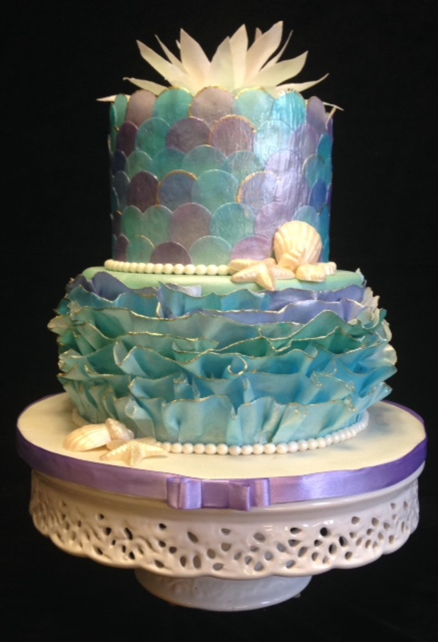 Mermaid Birthday Cakes
 Decoupage Mermaid Cake CakeCentral