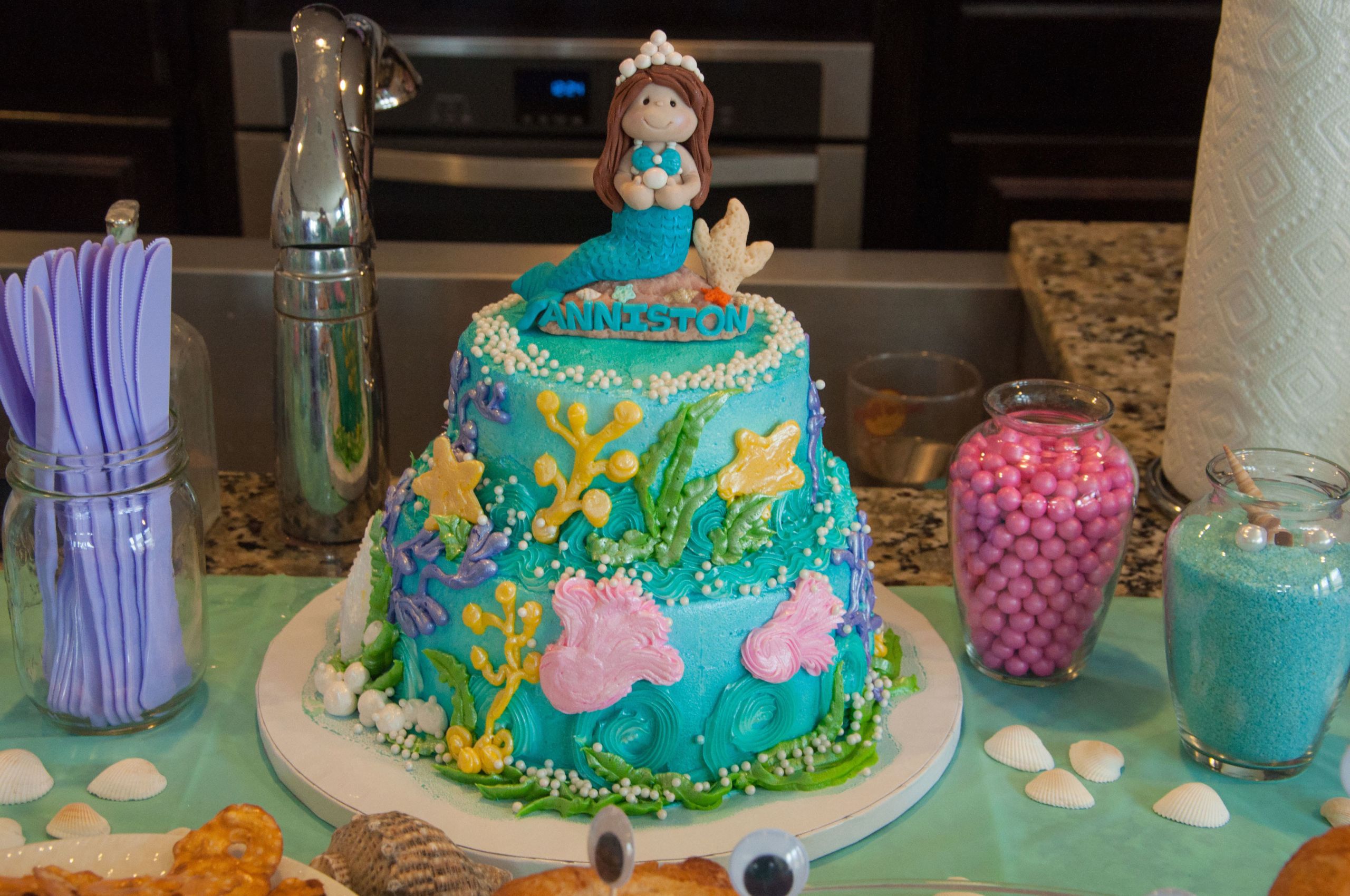 Mermaid Birthday Cakes
 A Mermaid Birthday Party