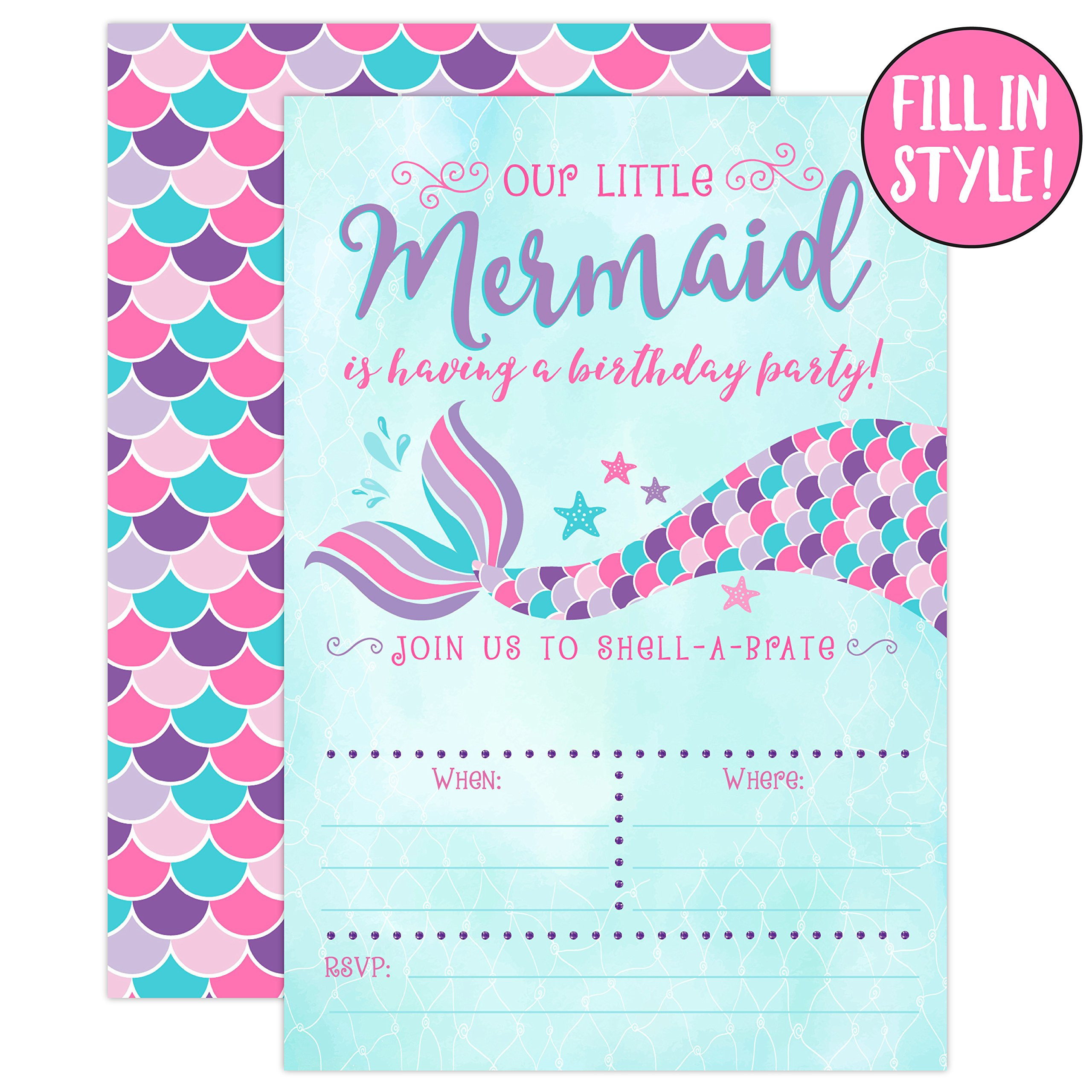 Mermaid Birthday Invitation
 Cheap Invitations Mermaid find Invitations Mermaid deals