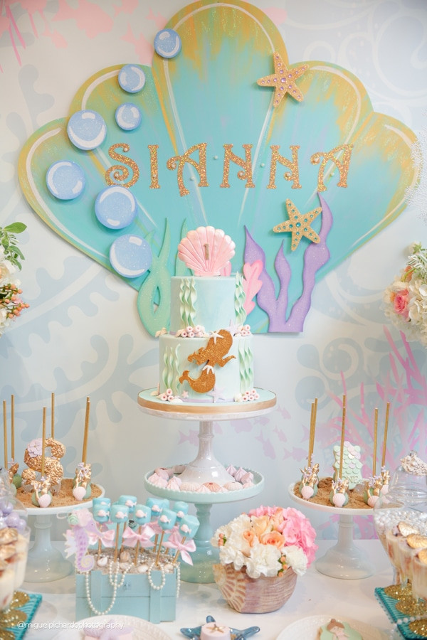 Mermaid Birthday Party Decorations
 Magical Mermaid First Birthday Party Pretty My Party