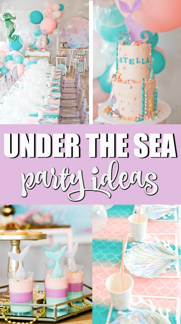 Mermaid Birthday Party Supplies
 Under the Sea Mermaid Birthday Party Pretty My Party