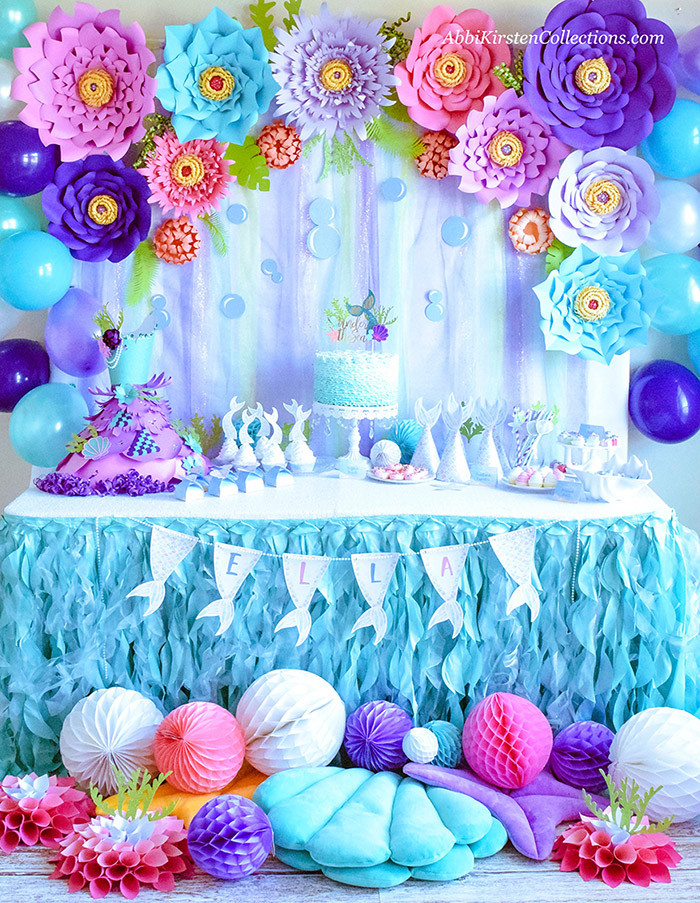 Mermaid Themed Party Ideas
 Mermaid Party Ideas DIY Birthday W Freebies Press