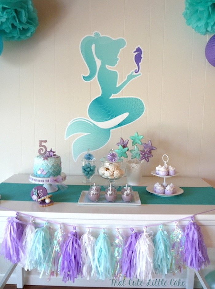 Mermaid Themed Party Ideas
 Kara s Party Ideas Pastel Mermaid themed birthday party