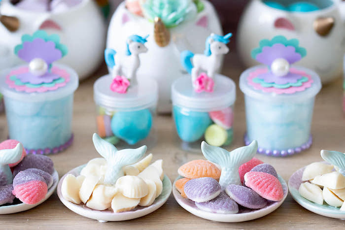 Mermaid Unicorn Party Ideas
 Kara s Party Ideas Unicorns and Mermaids Birthday Party