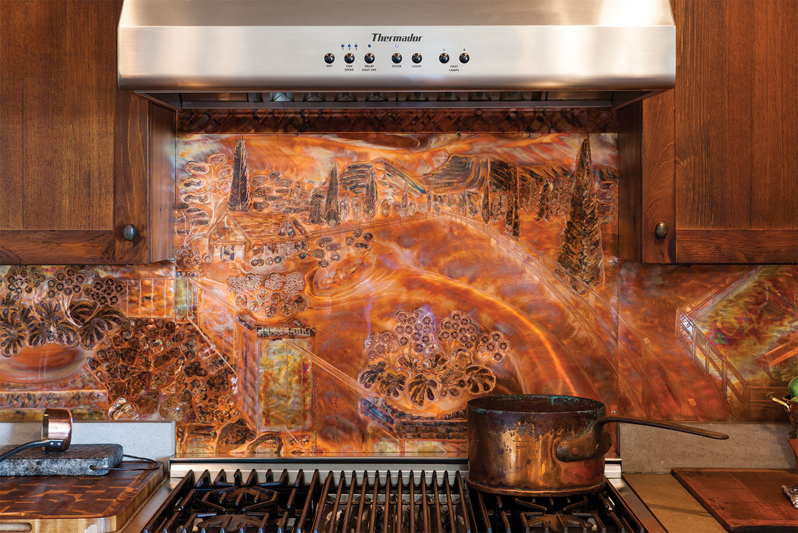 Metal Backsplash Kitchen
 Copper Backsplash in the Kitchen The Cottage Journal