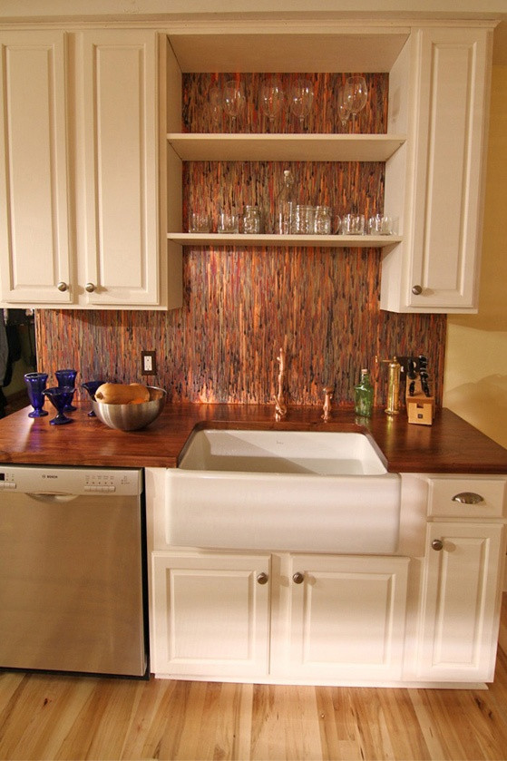 Metal Backsplash Kitchen
 Stunning Copper Backsplash For Modern Kitchens