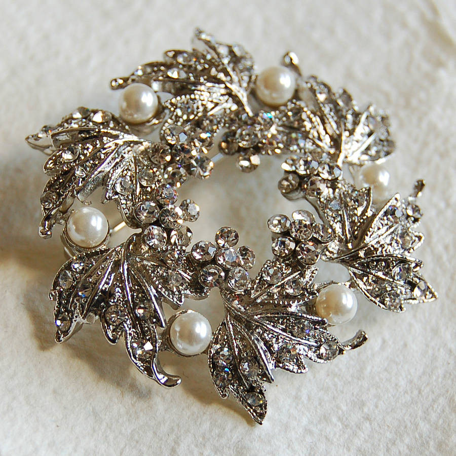 silver wreath brooch Metal Brooches
Silver Wreath Brooch By Highland Angel