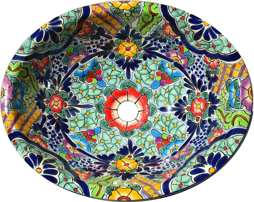 Mexican Bathroom Sink
 Mexican Bathroom Talavera Sink Handmade Ceramic Mexico