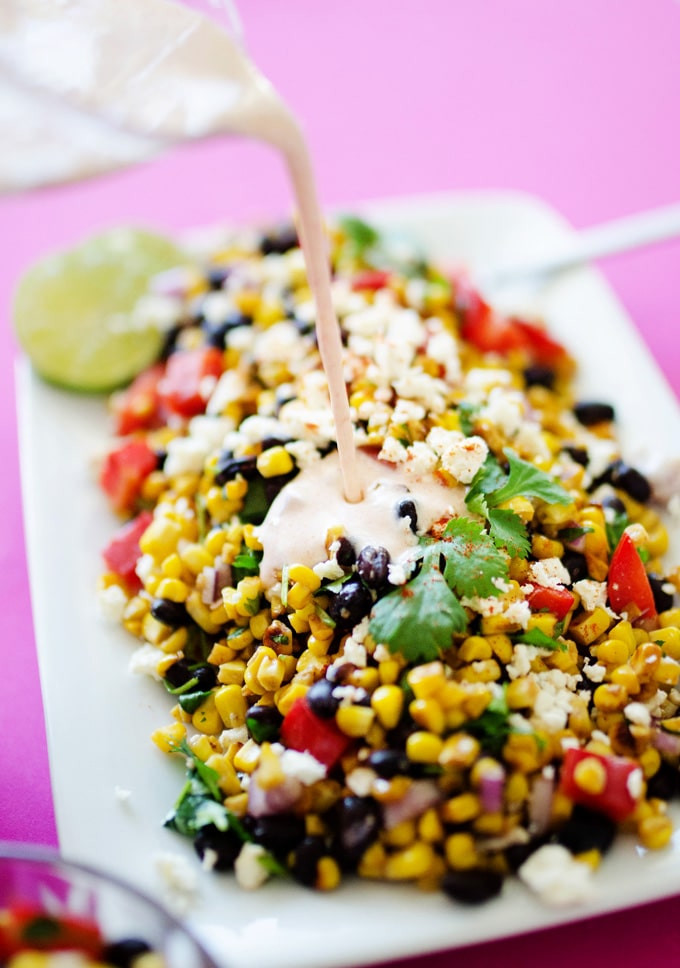 Mexican Corn Salad
 Mexican Street Corn Salad Recipe with Creamy Spiced Dressing