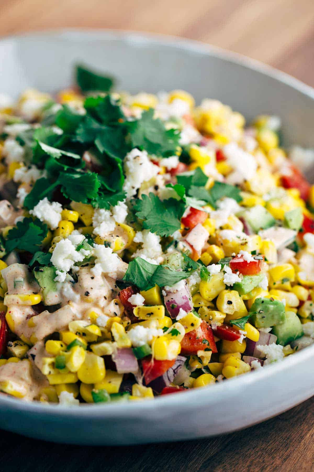 Mexican Corn Salad
 Mexican Street Corn Salad with Chipotle Dressing