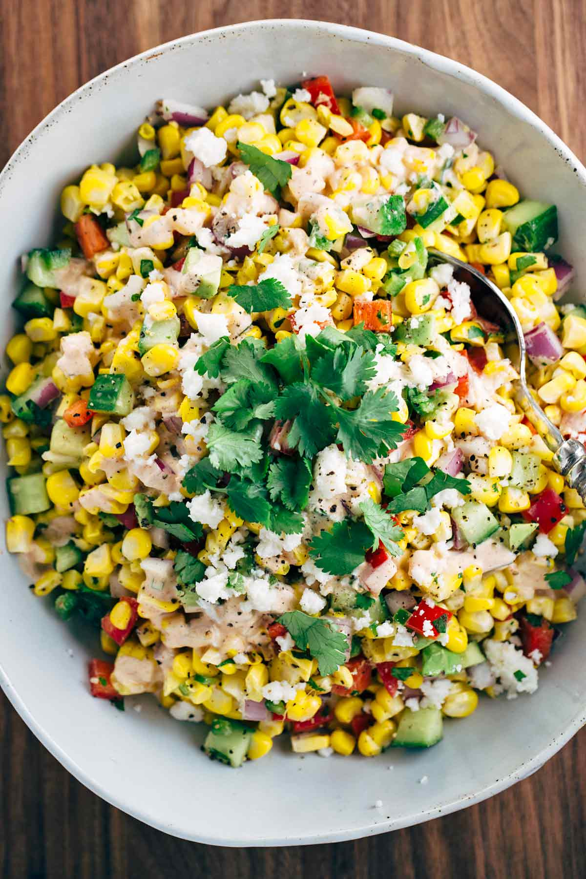 Mexican Corn Salad
 Mexican Street Corn Salad with Chipotle Dressing