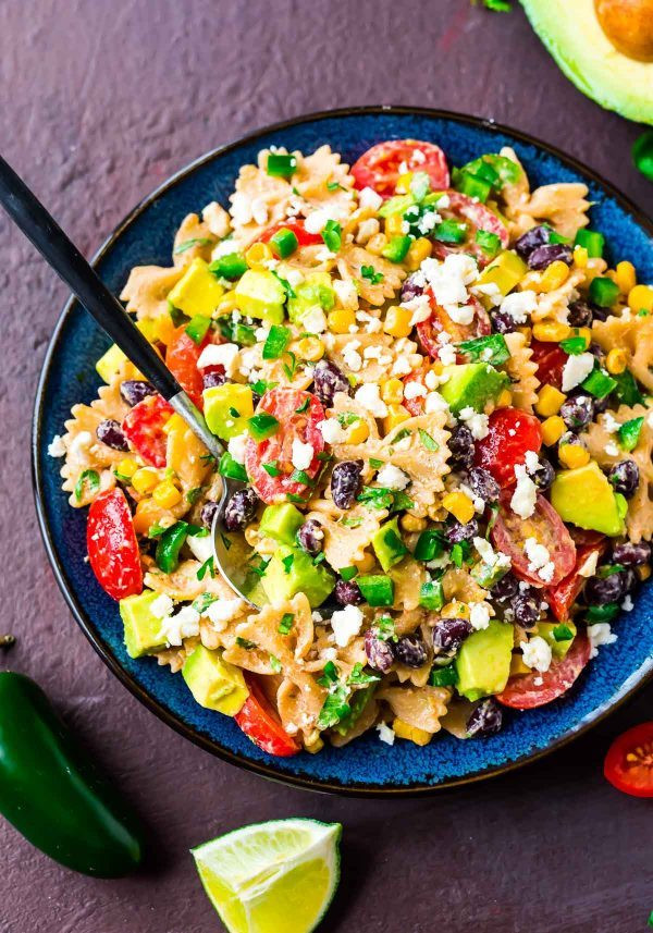 Mexican Pasta Recipes
 Mexican Pasta Salad with Creamy Southwestern Dressing