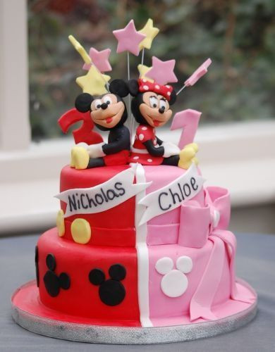 Mickey And Minnie Birthday Cakes
 Mickey and Minnie Mouse Cake Artsandcrafts