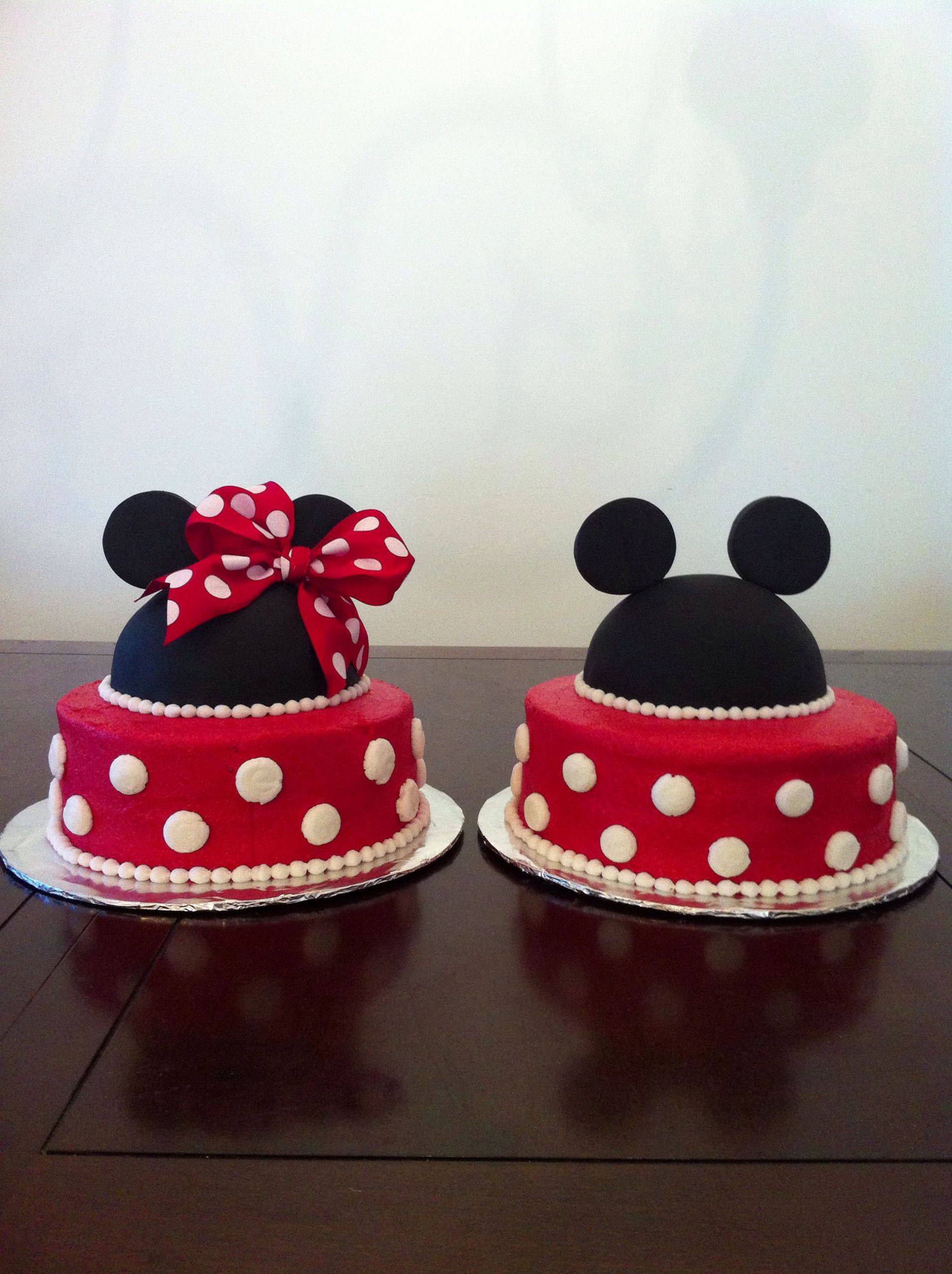 Mickey And Minnie Birthday Cakes
 Mickey and Minnie Mouse cakes