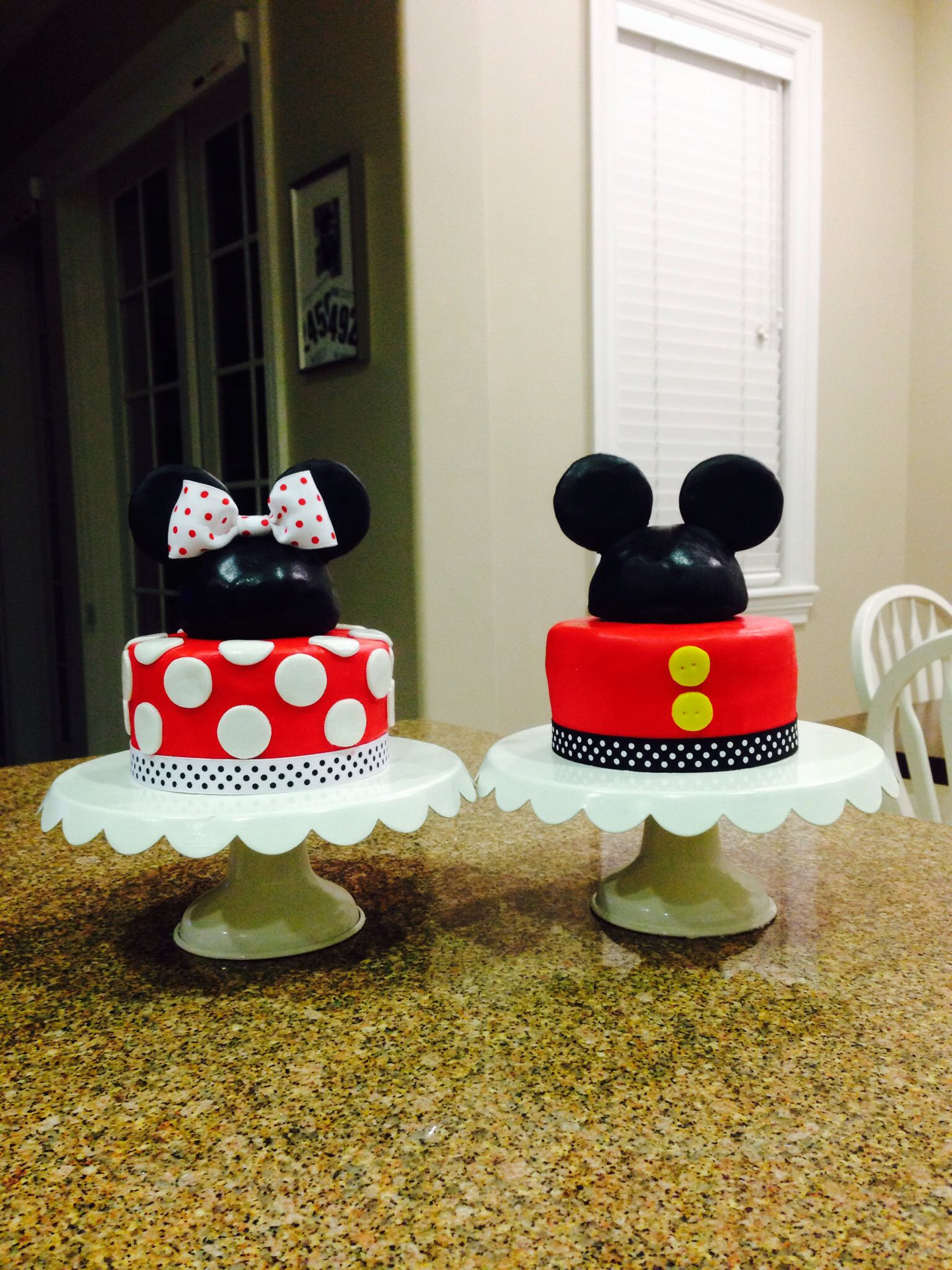 Mickey And Minnie Birthday Cakes
 Twins Mickey and Minnie Mouse Disney birthday Cake