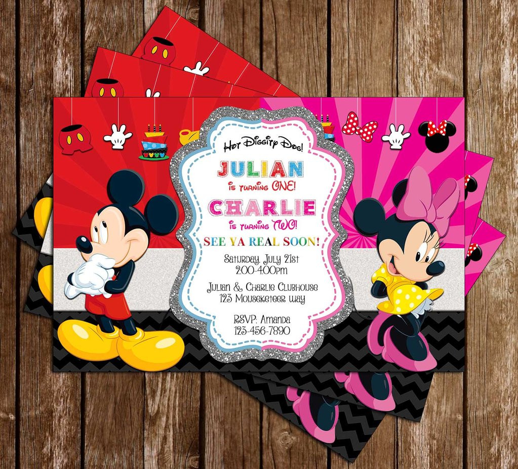 Mickey And Minnie Birthday Invitations
 Novel Concept Designs Mickey & Minnie 2 Birthdays