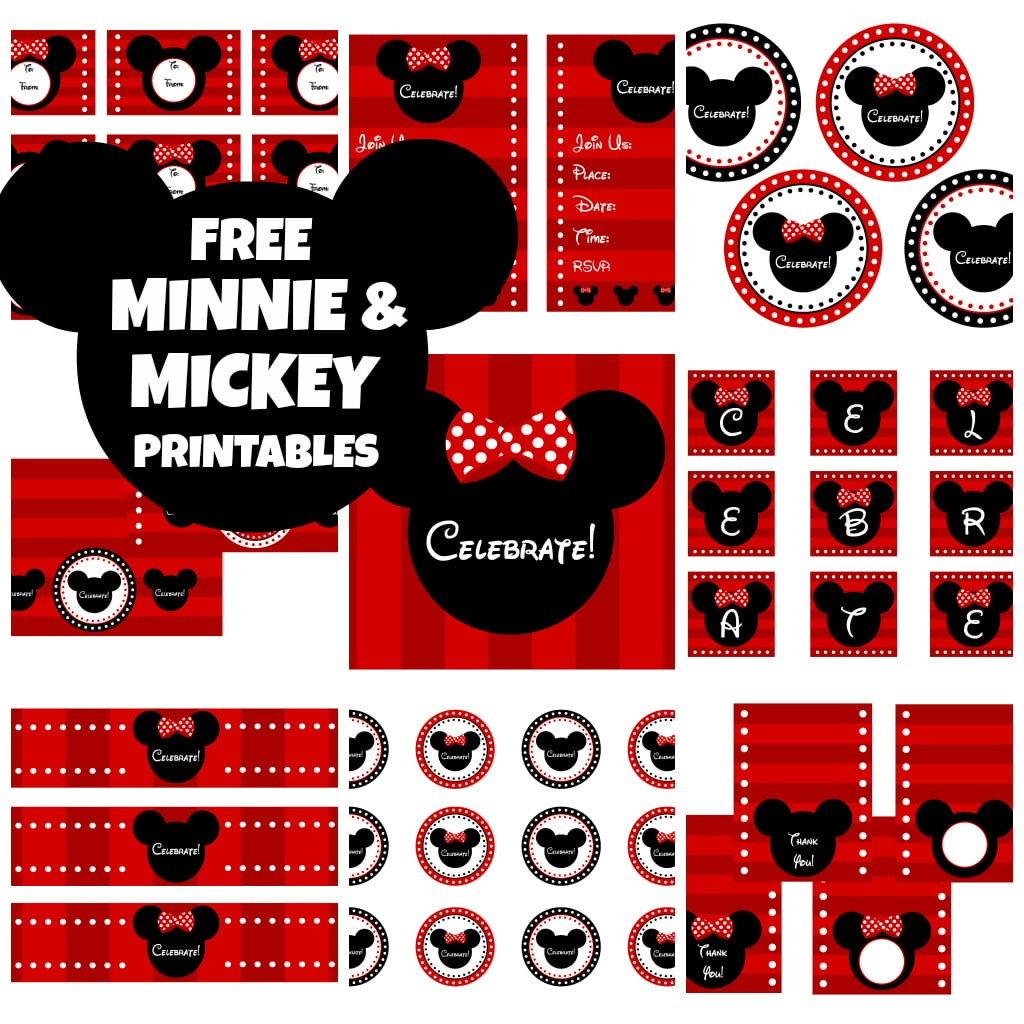 Mickey And Minnie Birthday Invitations
 Free Mickey And Minnie Mouse Birthday Invitations