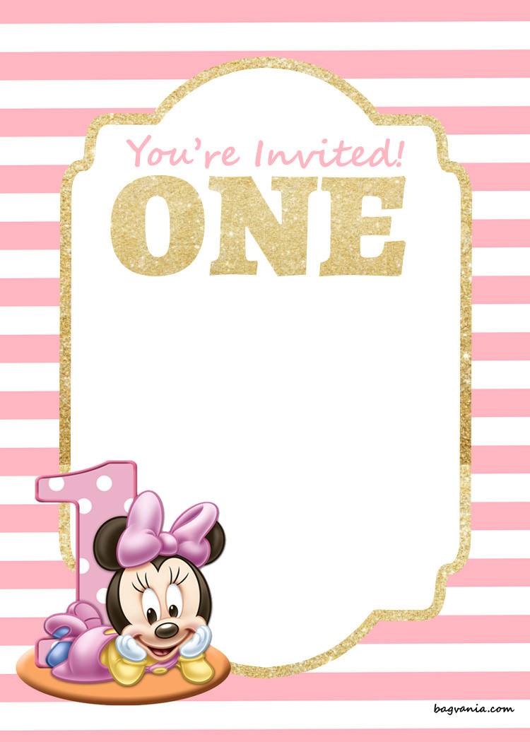 Mickey First Birthday Invitations
 FREE Mickey Mouse 1st Birthday Invitations – FREE