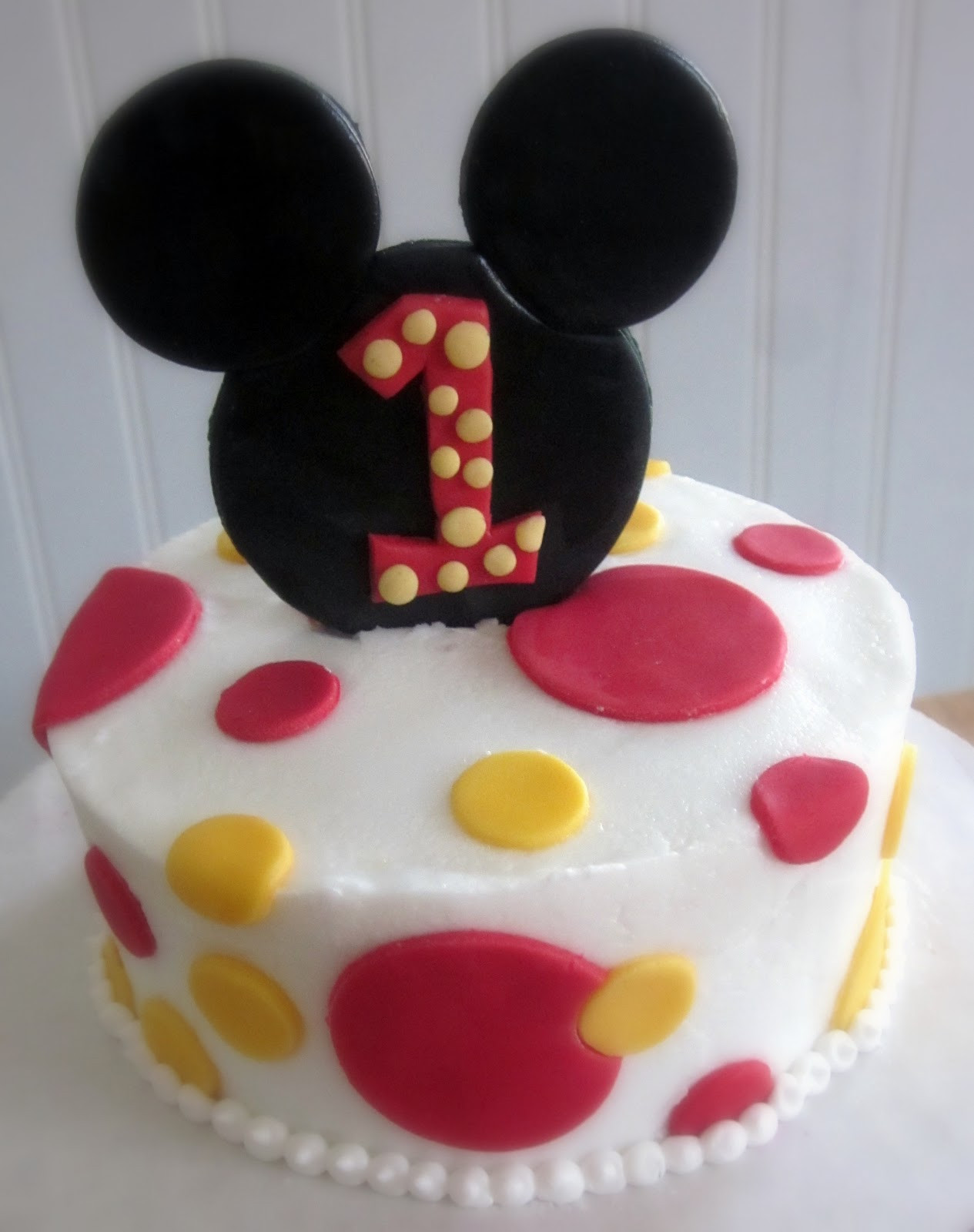 Mickey Mouse 1st Birthday Cake
 Darlin Designs Mickey Mouse First Birthday Cake and