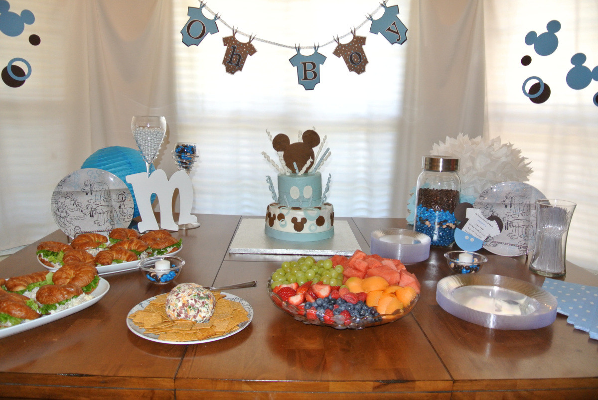 Mickey Mouse Baby Shower Decorations Ideas
 mickey mouse baby shower food table w=1200
