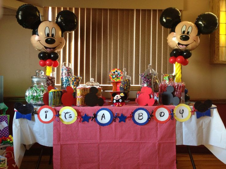 Mickey Mouse Baby Shower Decorations Ideas
 Mickey Mouse theme baby shower