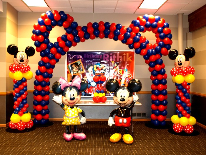 Mickey Mouse Birthday Decor
 First Birthday Party Ideas – VenueMonk Blog