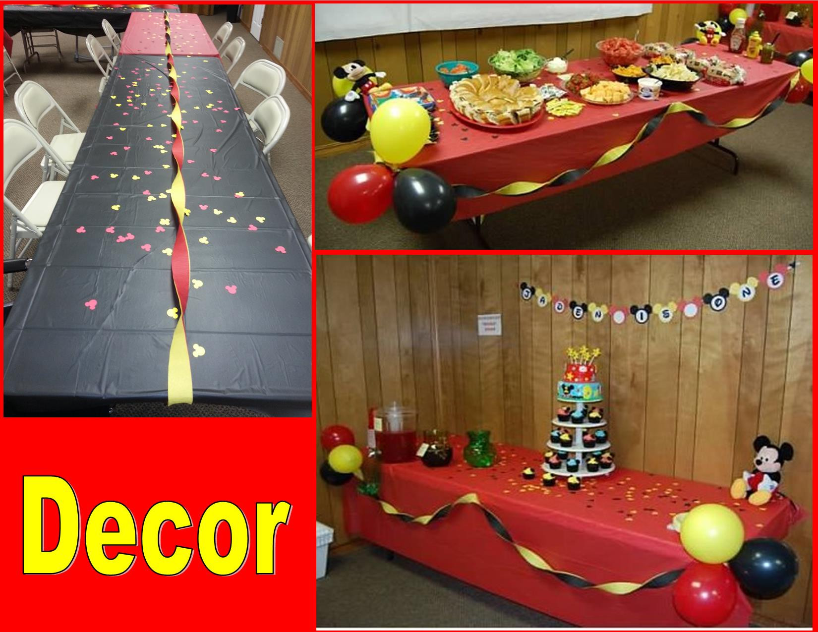 Mickey Mouse Birthday Decor
 Pinterest Inspired Mickey Mouse 1st Birthday Party on a