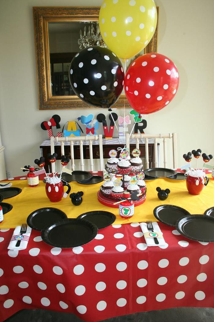 Mickey Mouse Birthday Decor
 Kara s Party Ideas Mickey Mouse Clubhouse Party via Kara s