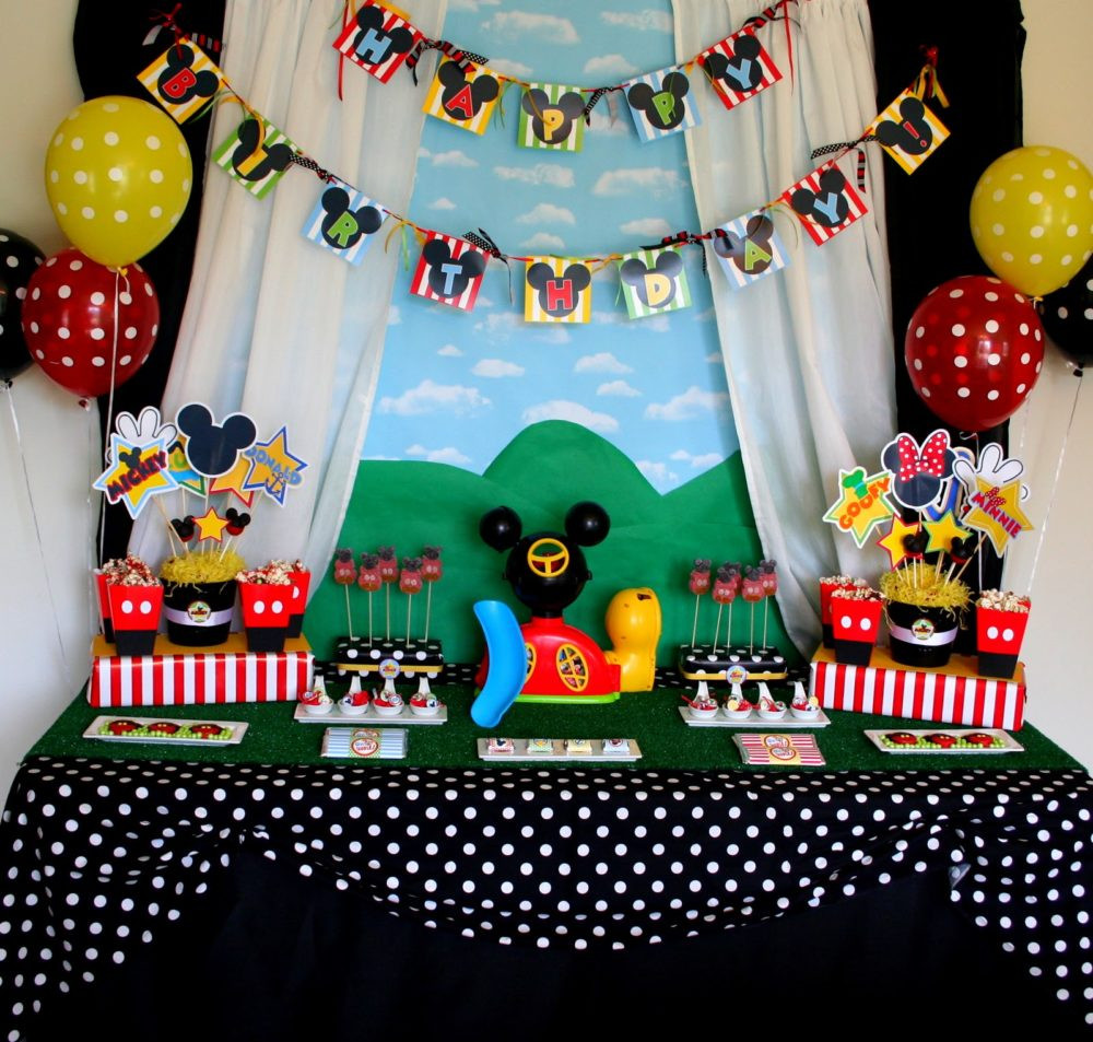 Mickey Mouse Birthday Decor
 40 Mickey Mouse Party Ideas Mickey s Clubhouse Pretty