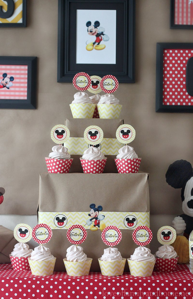 Mickey Mouse Birthday Decorations
 Mickey Mouse Birthday Party Ideas Griffin Turns THREE