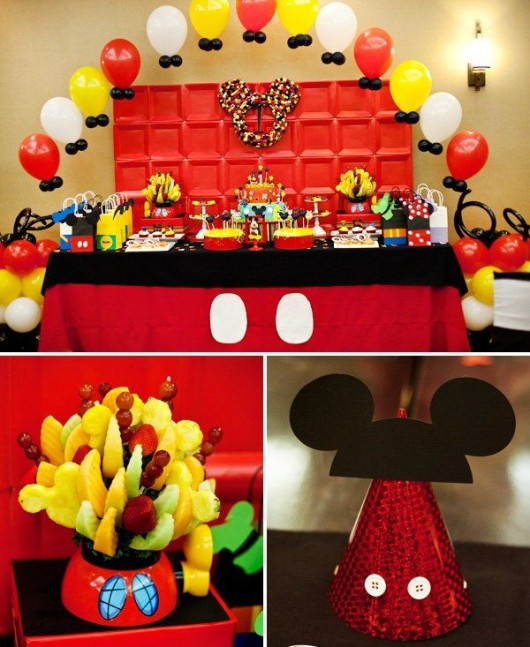 Mickey Mouse Birthday Decorations
 Some Awesome Birthday Party Ideas over the Mickey Mouse Theme