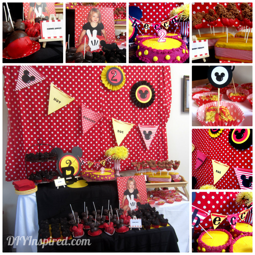 Mickey Mouse Birthday Decorations
 Mickey Mouse Theme Party DIY Inspired