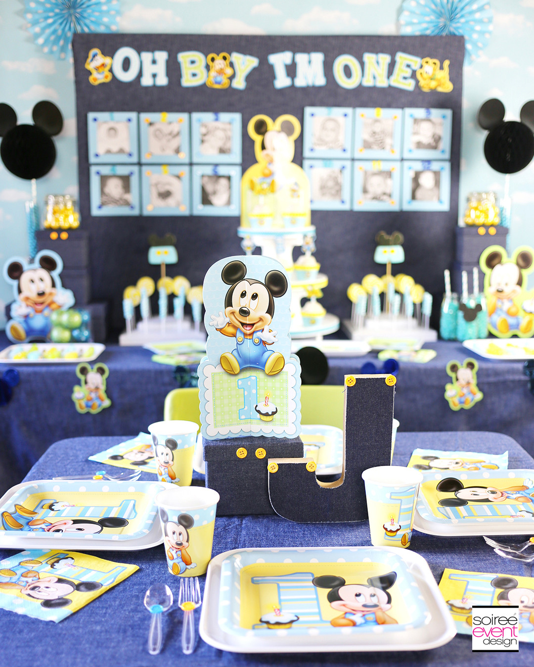 Mickey Mouse Birthday Party Ideas
 Mickey Mouse First Birthday Party Ideas Soiree Event Design